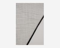 "Un flet à regard (avec 3 trous pour tenir) - Les blessures sont les réparations 3" - "A trap for the gaze (with 3 holes to hold) - Injuries are repairs 3" - Indian ink, graphite pencil, lacker paint on Tyvek paper, 3 pins 90 x 116 cm