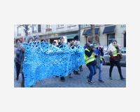 Littoral / manifestation « Human wave for solidarity and humanity » Bruxelles, 25/2/2018 