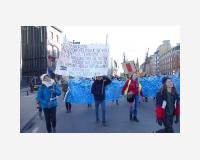 Littoral / manifestation « Human wave for solidarity and humanity » Bruxelles, 25/2/2018 